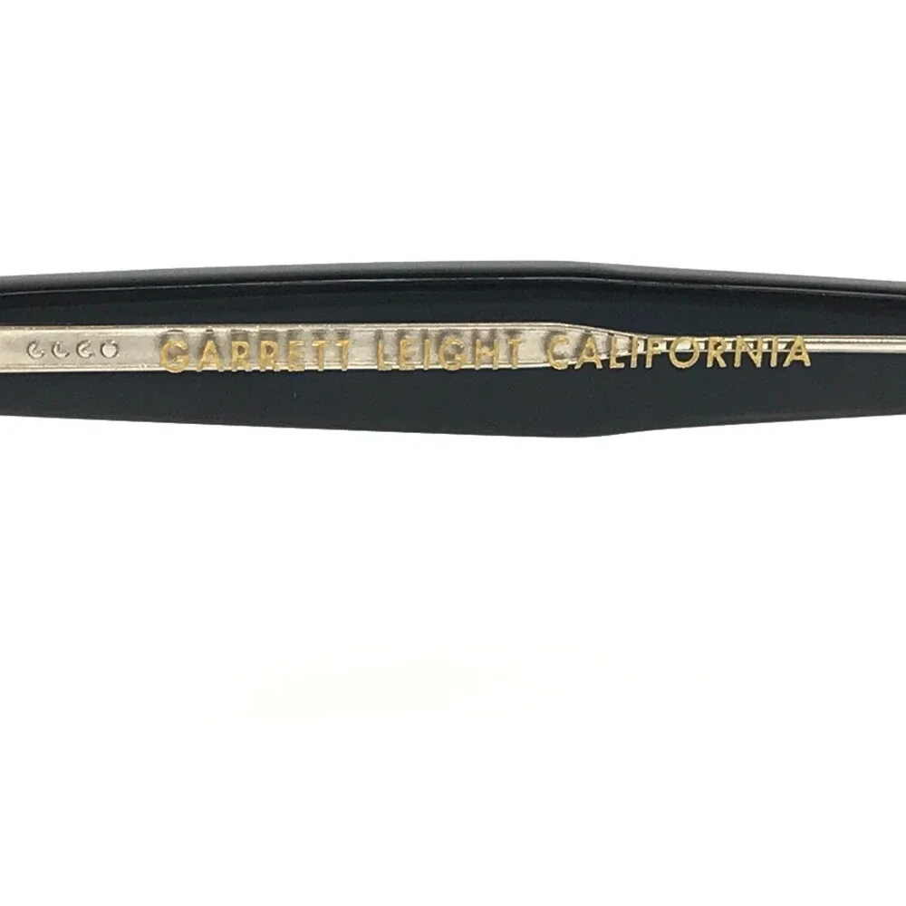 Garrett Leight Eyeglasses Frames OAKWOOD BKG Black Gold Round Full Rim 47-23-145